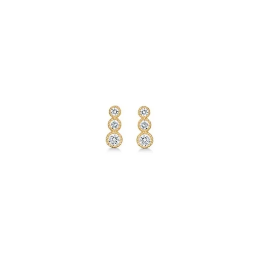 Mads Z - Dido Ohrstecker aus 8 Karat Gold mit Zirkonias