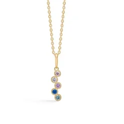 Mads Z - Dido-Anhänger aus 8 Karat Gold mit farbigem Zirkon