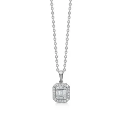 Mads Z - Elizabeth Anhänger aus 14kt. Weißgold mit insgesamt 0,18ct.