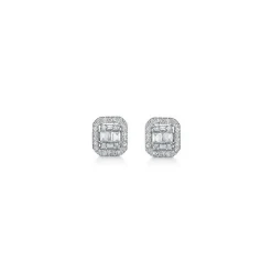 Mads Z - Elizabeth Ohrstecker aus 14kt. Weißgold mit insgesamt 0,18ct.