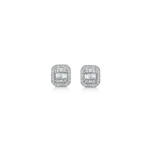 Mads Z - Elizabeth Ohrstecker aus 14kt. Weißgold mit insgesamt 0,18ct.