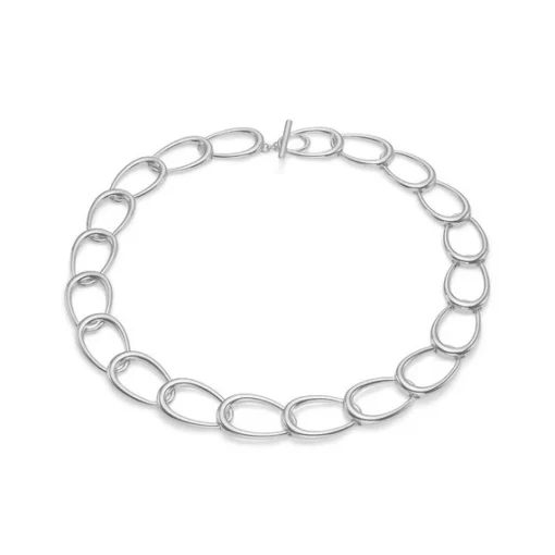 Mads Z - Ellipse-Halskette öffnen in silber**