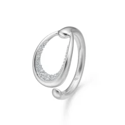 Mads Z - Ellipsenring in silber m zirkonia