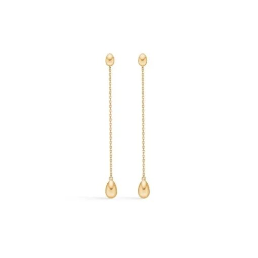 Mads Z - Ellipse-Ohrringe aus 14 Karat Gold