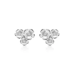 Mads Z - Fleur Ohrringe in silber mit Topas