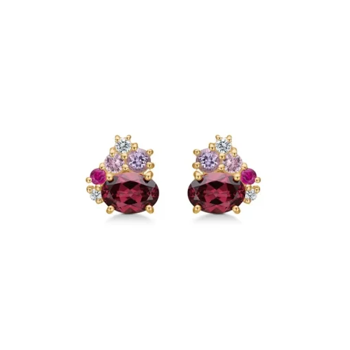 Mads Z - Four Seasons Autumn Ohrringe aus 14 Karat Gold mit ingesamt 0,09 Karat.