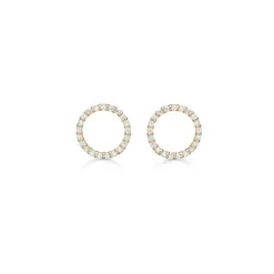 Mads Z - Halo Diamant Ohrring aus 14 Karat Gold