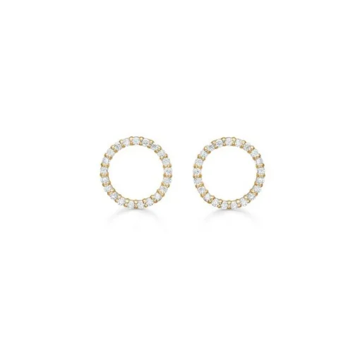 Mads Z - Halo Diamant Ohrring aus 14 Karat Gold