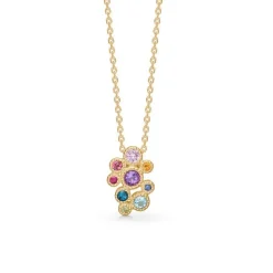 Mads Z - Luxury Rainbow Anhänger aus 14 kt Gold mit echten Steinen