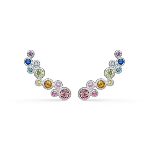 Mads Z - Luxury Rainbow Ohrringe aus 14 Karat Weißgold