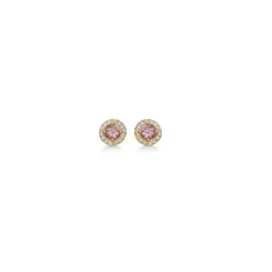 Mads Z - Madeleine Ohrringe aus 14kt. Gold mit Granat mit insgesamt 0,09ct.