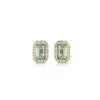 Mads Z - Madeleine Ohrringe aus 14kt. Gold mit grünem Granat und 0,045ct. Diamanten