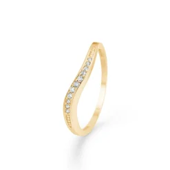 Mads Z - Maggie Ring aus 8 Karat Gold m. zirkonia