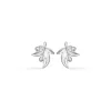 Mads Z - Olive Love Ohrstecker in Silber mit Blättern