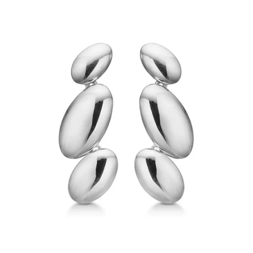Mads Z - Pebble Ohrringe in silber**