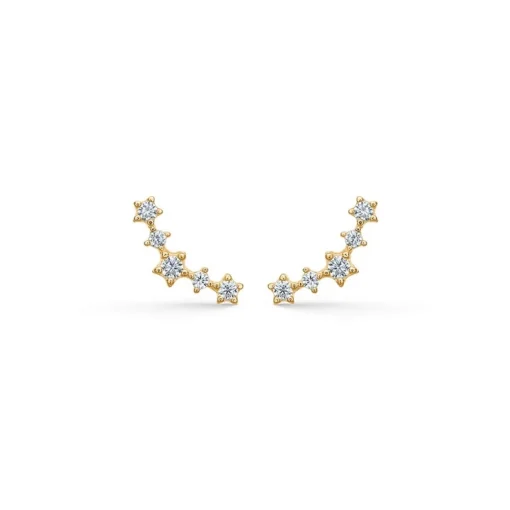 Mads Z - Pixie Ohrstecker aus 8kt. Gold mit. zirkonia