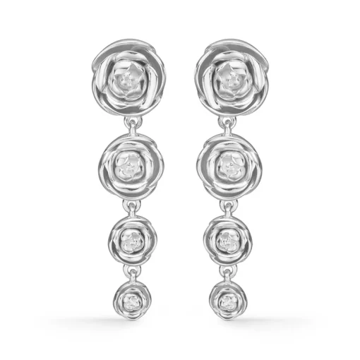 Mads Z - Rosalie Ohrringe aus silber mit Rosen