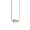 Mads Z - Siena Halskette aus 14kt. Gold mit Morganiten und insgesamt 0,05ct. Diamanten