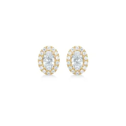 Mads Z - Stellar Ohrringe in 8 kt Gold mit zirkonia