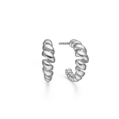 Mads Z - Swirl Ohrringe in Silber