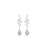 Mads Z - Swirl w. Pearl ohrringe in Silber