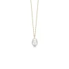 Mads Z - Teardrop anhänger aus 14 Karat Gold mit Barockperle