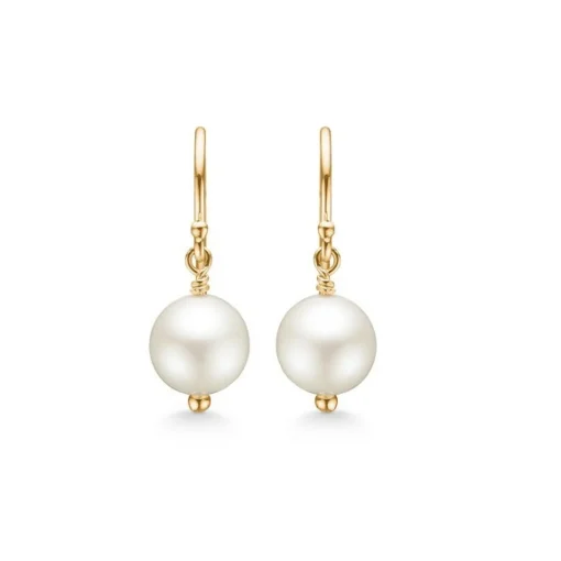 Mads Z - Treasure Ohrringe aus 14 Karat Gold mit Perlen*