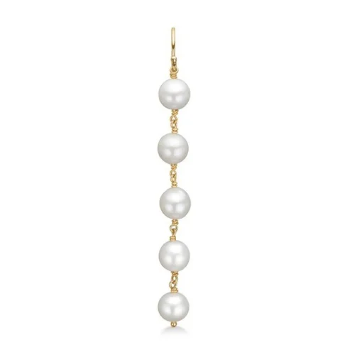 Mads Z - Treasure Ohrringe aus 14 Karat Gold mit 5 Perlen