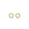 Mads Z - Twist Ohrringe aus 14 Karat Gold mit insgesamt 0,085 Karat