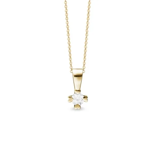 Mary Diamond-Anhänger in 14 kt Gold mit im Labor gezüchtetem Brillant von 0,25 – 1,00 ct