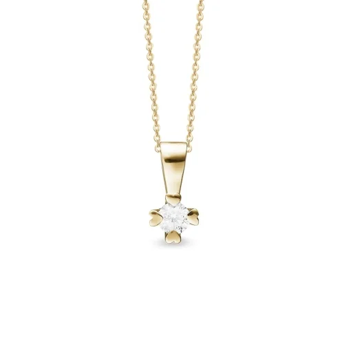 Mary Diamond-Anhänger in 14 kt Gold mit im Labor gezüchtetem Brillant von 0,25 – 1,00 ct