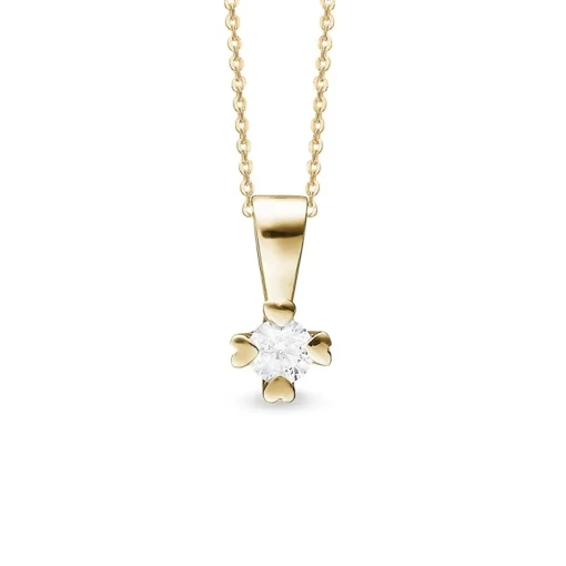 Mary Diamond-Anhänger in 14 kt Gold mit im Labor gezüchtetem Brillant von 0,25 – 1,00 ct