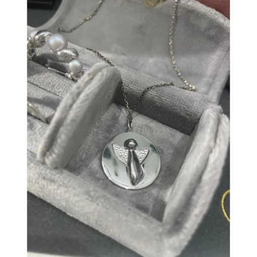 ME & MY ANGEL 2-I-1 Halskette in Silber von Mads Z