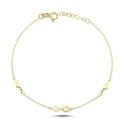 MELFIA Armband mit Unendlichkeitszeichen in 14kt. gold