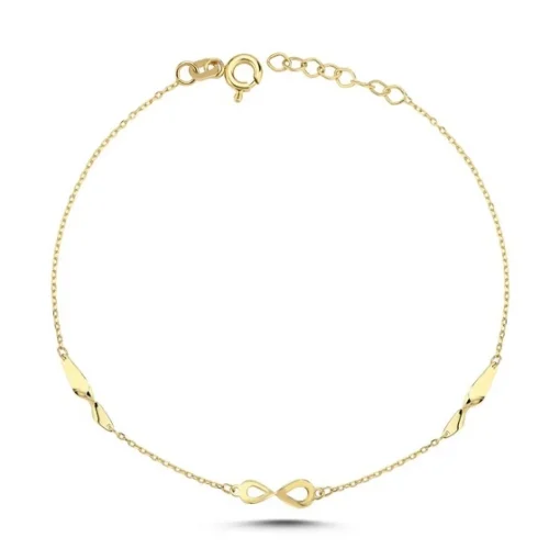 MELFIA Armband mit Unendlichkeitszeichen in 14kt. gold