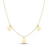 MELFIA Halskette mit 3 Münzen 14kt. Gold