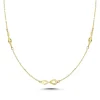 MELFIA Halskette mit Unendlichkeitszeichen 14kt. Gold 42+3cm.