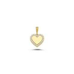 MELFIA Herz-Anhänger mit zirkonia 14kt. Gold