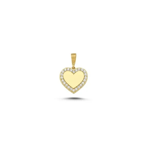 MELFIA Herz-Anhänger mit zirkonia 14kt. Gold