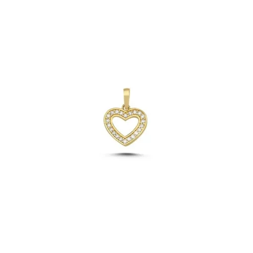 MELFIA Herz-Anhänger mit zirkonia 14kt. Gold