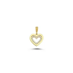 MELFIA Herz-Anhänger mit zirkonia 14kt. Gold