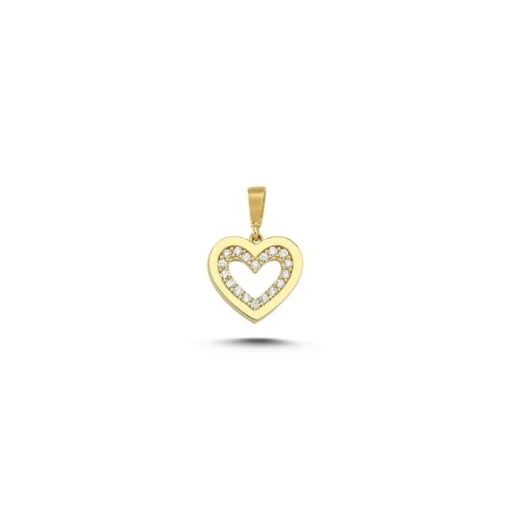 MELFIA Herz-Anhänger mit zirkonia 14kt. Gold