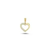 MELFIA Herz-Anhänger mit zirkonia 14kt. Gold