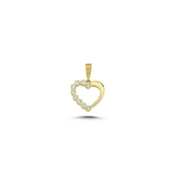 MELFIA Herz-Anhänger mit zirkonia 14kt. Gold