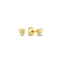 MELFIA Herz-Ohrstecker 14kt. Gold klein