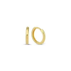 MELFIA Ohrringe 14kt. Gold Rundes Profil Ø12,5mm.