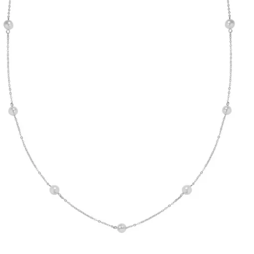 MerlePerle - Agnes Halskette aus silber mit Perlen