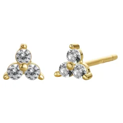 MerlePerle - Anni Ohrring aus vergoldete silber mit Zirkonia