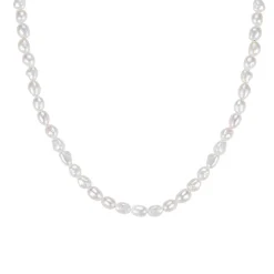MerlePerle - Barocke Perlenkette in silber