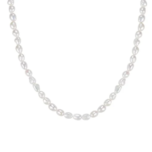 MerlePerle - Barocke Perlenkette in silber